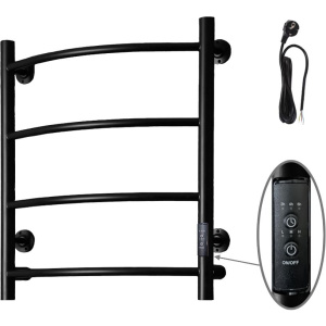 Полотенцесушитель электрический Тругор Пэк сп 5 60х50 с выключателем, черный