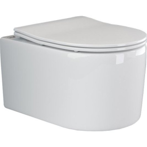 Унитаз подвесной Ceramicanova Moments CN3003 с микролифтом, безободковый Унитаз подвесной Ceramicanova Moments CN3003 с микролифтом, безободковый