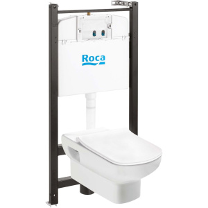 Комплект Roca Dama senso 893104680 подвесной унитаз + инсталляция + сиденье