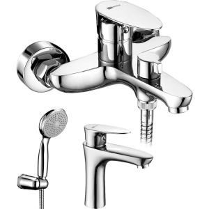 Комплект для ванной Lemark Nero LM0214C + LM0206C