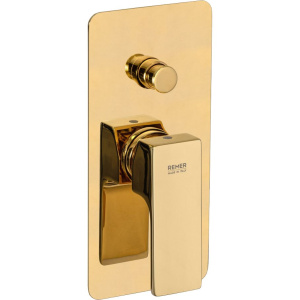 Смеситель для ванны с душем Remer Absolute AU09KBDO золотой глянцевый Смеситель для ванны с душем Remer Absolute AU09KBDO золотой глянцевый