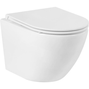 Унитаз подвесной BelBagno Sfera-r BB046CHR безободковый, крышка BB870SC с микролифтом