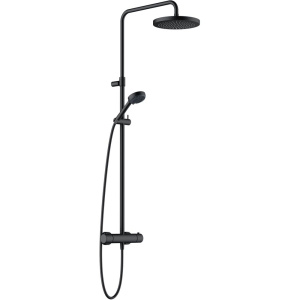 Душевая стойка Kludi Logo Dual Shower System 6808239-00 с термостатом, черная матовая