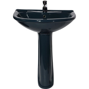 Раковина Оскольская керамика Престиж 55 с пьедесталом, зеленая