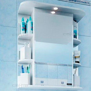 Зеркало-шкаф СанТа Герда 55 свет фацет Зеркало-шкаф СанТа Герда 55 свет фацет