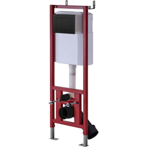 Система инсталляции для унитазов D&K DI8540116, с кнопкой смыва черной