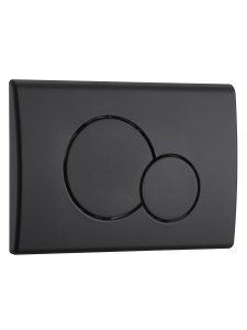 Кнопка черная матовая нажимная для инсталляции Круглая WeltWasser MARBERG 507 RD MT-BL (10000010238)