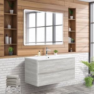 Мебель для ванной BelBagno Albano-Cer 105 подвесная, rovere vintage bianco Мебель для ванной BelBagno Albano-Cer 105 подвесная, rovere vintage bianco