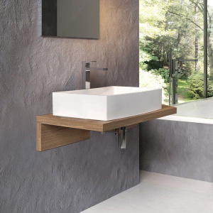 Столешница с раковиной Ravak L 80 темный орех