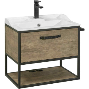 Тумба с раковиной Aquaton Лофт Фабрик 65 1A2423K0LTDY0 дуб кантри