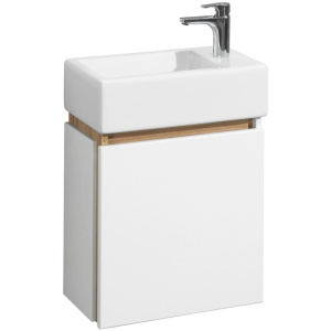 Тумба с раковиной Aquaton Эклипс 45 1A1728K1EK49L эбони светлый