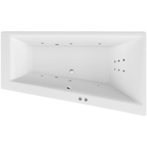 Акриловая ванна Excellent Sfera WAEX.SFP17.LINE P 170x100 см, угловая, с гидромассажем, с каркасом, со сливом-переливом, асимметричная Акриловая ванна Excellent Sfera WAEX.SFP17.LINE P 170x100 см, угловая, с гидромассажем, с каркасом, со сливом-переливом, асимметричная