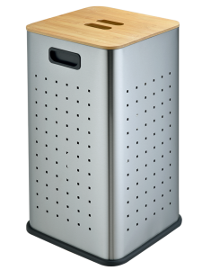 Корзина для белья Матовая сталь WeltWasser NANSY MT 35L (10000013378)