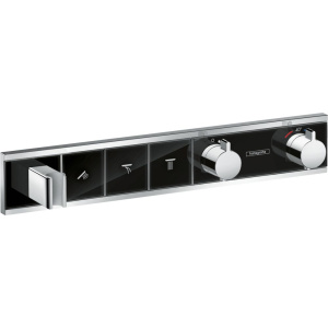 Термостатический смеситель Hansgrohe RainSelect 15356600 для душа, черный - хром