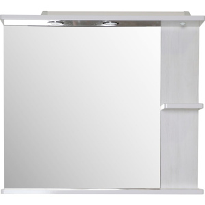 Зеркало ASB-Mebel Орхидея 80 белое, северное дерево, с подсветкой Зеркало ASB-Mebel Орхидея 80 белое, северное дерево, с подсветкой