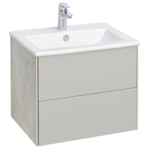 Тумба с раковиной Aquaton Сохо 60 1A2580K1AJ9A0 слэйт, галька серая