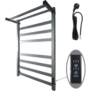 Полотенцесушитель электрический Маргроид 8110-8050-5179-7024 81х50, графитовый серый