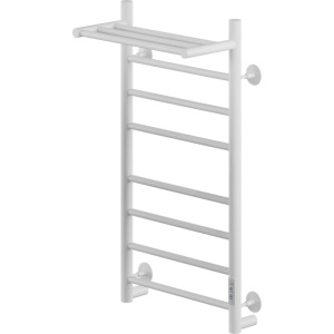 Полотенцесушитель электрический Ника Way 2 80/40, с полкой, матовый белый RAL9016 Полотенцесушитель электрический Ника Way 2 80/40, с полкой, матовый белый RAL9016