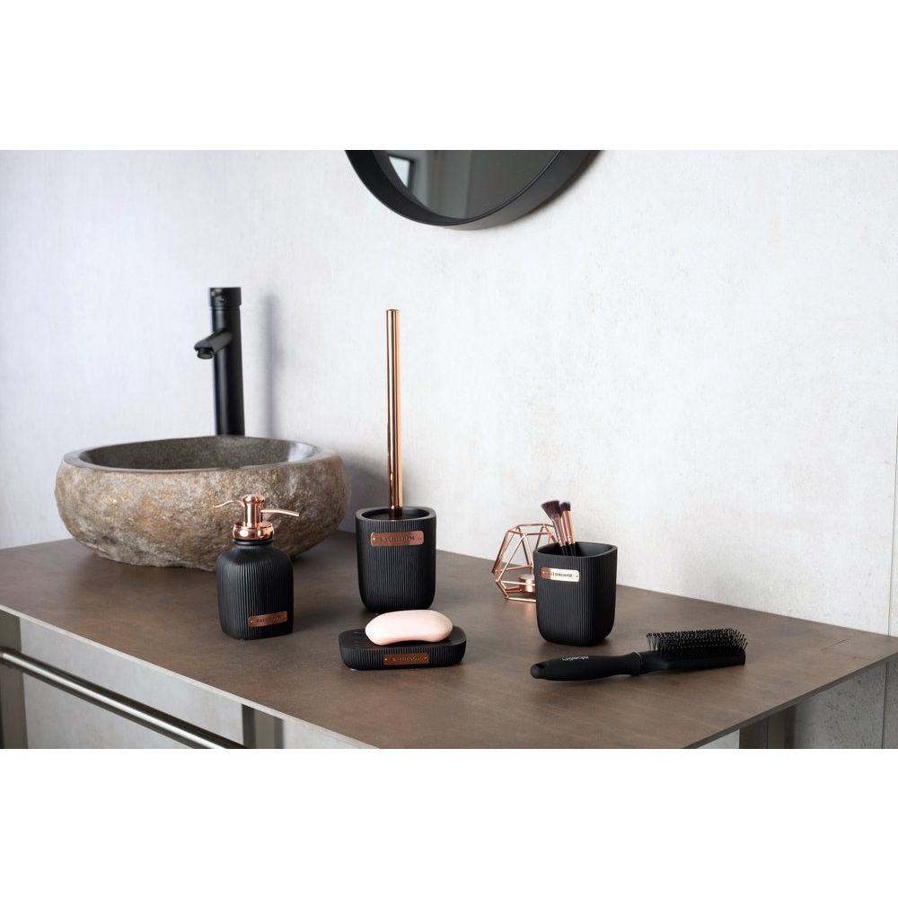 Купить Набор Ridder Kelsey Стакан Ridder Kelsey 2242110 чёрный + Дозатор Ridder Kelsey 2242510 чёрный в Москве с доставкой Набор Ridder Kelsey Стакан Ridder Kelsey 2242110 чёрный + Дозатор Ridder Kelsey 2242510 чёрный