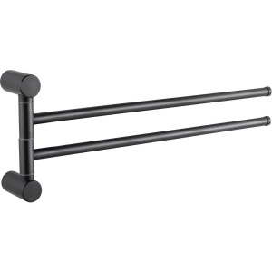 Полотенцедержатель Haiba HB84-7 HB8412-7 двойной, черный