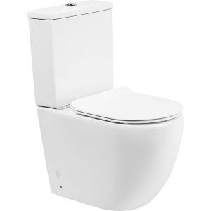 Унитаз-компакт BelBagno Amanda BB051CPR безободковый, крышка BB2111SC с микролифтом, бачок BB051T