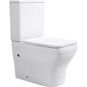 Унитаз-компакт напольный с бачком и сиденьем микролифт Aquatek Амадео AQ2914-00 безободковый