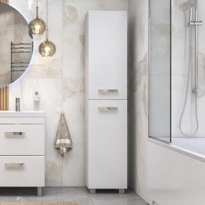 Шкаф-пенал Velvex Orlando 190, универсальный, белый матовый