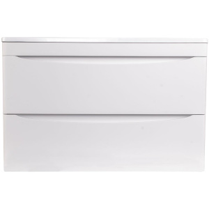 Тумба с раковиной Style Line Бергамо Мини 80 Люкс Plus подвесная, антискрейтч белая