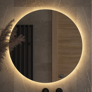 Зеркало круглое Defesto Opti DF2854, 70 с LED-подсветкой, 3000К