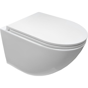 Унитаз подвесной Ceruttispa Sella Aria 7183 безободковый, с микролифтом Унитаз подвесной Ceruttispa Sella Aria 7183 безободковый, с микролифтом