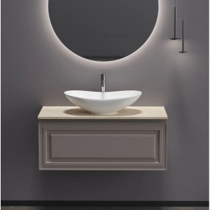 Тумба с раковиной Sancos Very 100 см, doha soft, столешница бежевая, раковина CN6015 Тумба с раковиной Sancos Very 100 см, doha soft, столешница бежевая, раковина CN6015