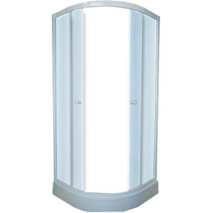 Душевой уголок Parly ZF91 90x90, с поддоном, профиль белый, стекло матовое