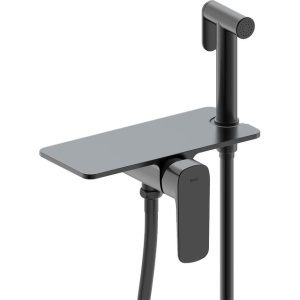 Гигиенический душ IDDIS Axes AXEBLSHi08 со смесителем, С ВНУТРЕННЕЙ ЧАСТЬЮ, черный