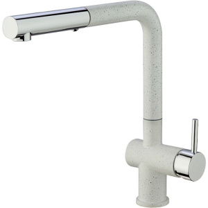 Смеситель для кухни Paini Cox HD90566CR1KM с выдвижной лейкой, ultrawhite