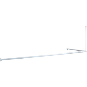 Карниз для ванны IDDIS 180x90 см, угловой, белый