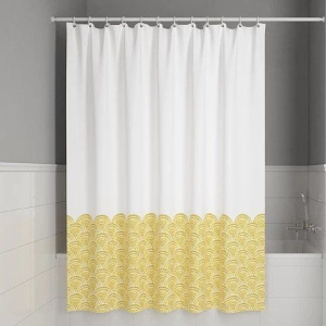 Штора для ванной IDDIS Base BW02P18i11 180х200, желтая