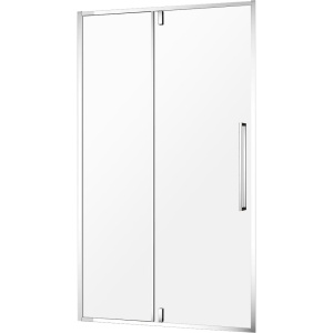 Душевая дверь в нишу AQUAme AQM7108-9 90 см, профиль хром, стекло прозрачное