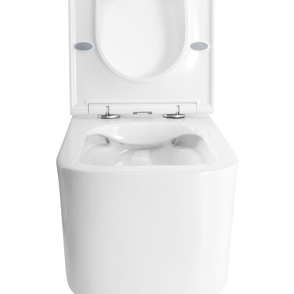 Купить Унитаз подвесной Art&Max Latina AM215CHR/SC с микролифтом, белый в Москве с доставкой Унитаз подвесной Art&Max Latina AM215CHR/SC с микролифтом, белый