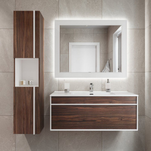 Мебель для ванной STWORKI Вестервик 100 орех каньон Мебель для ванной STWORKI Вестервик 100 орех каньон