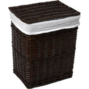 Корзина для белья Wasserkraft Isar WB-130-L темно-коричневая, большая Корзина для белья Wasserkraft Isar WB-130-L темно-коричневая, большая