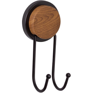 Крючок Fixsen Magic Wood FX-46005A двойной, черный