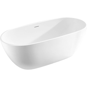 Акриловая ванна Vincea VBT-408-1600 160x80 см, отдельностоящая, овальная, с ножками, со сливом-переливом