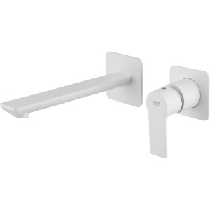 Смеситель для раковины Remer Energy EY15PLBO белый матовый, С ВНУТРЕННЕЙ ЧАСТЬЮ