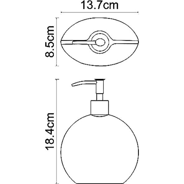 Купить Дозатор Wasserkraft Eider K-33399 в Москве с доставкой Дозатор Wasserkraft Eider K-33399