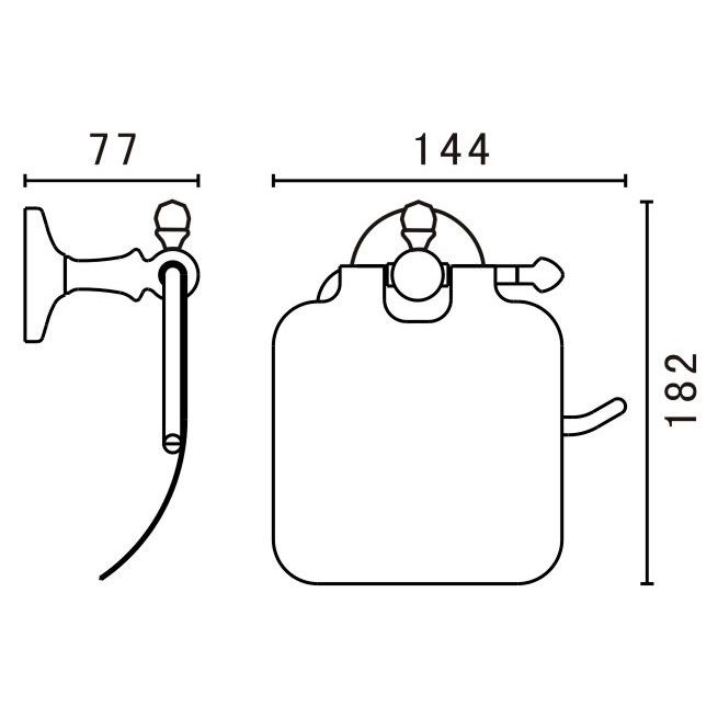 Купить Держатель туалетной бумаги Art&Max Antic Crystal AM-E-2683SJ-Br в Москве с доставкой Держатель туалетной бумаги Art&Max Antic Crystal AM-E-2683SJ-Br