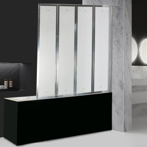 Шторка на ванну Ceruttispa Bouna 130 см, профиль хром