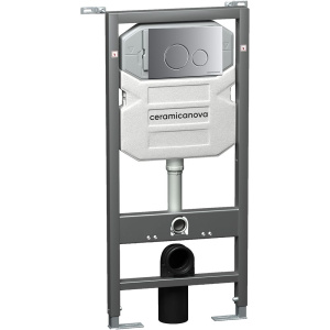 Система инсталляции для унитазов Ceramicanova Envision Round CN1001M кнопка хром матовый