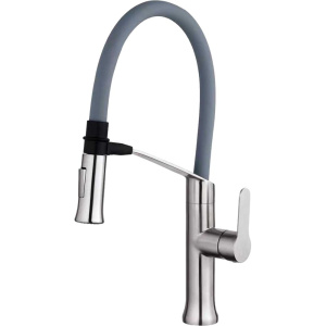 Смеситель для кухни Fashun A54501-12 сатин, серый