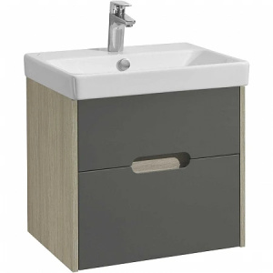 Тумба с раковиной Aquaton Оливия 55 1A2542K0OLUG0 грей, дуб ойстер