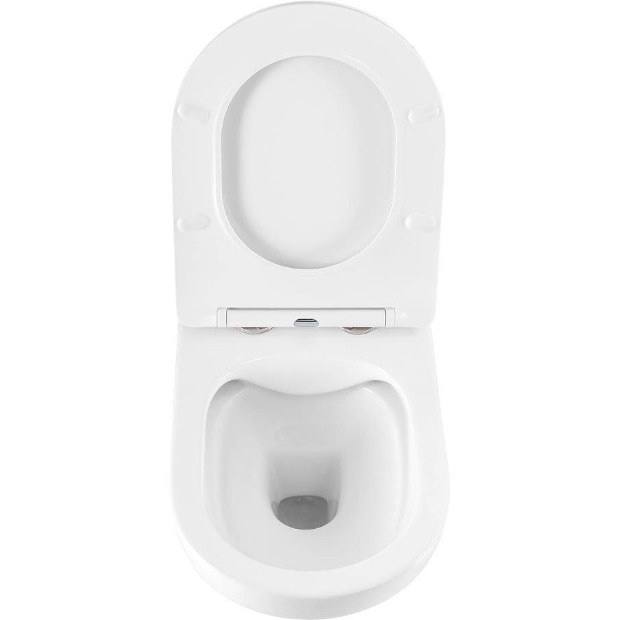 Купить Унитаз подвесной Art&Max Gina AM218CHR/SC с микролифтом, белый в Москве с доставкой Унитаз подвесной Art&Max Gina AM218CHR/SC с микролифтом, белый